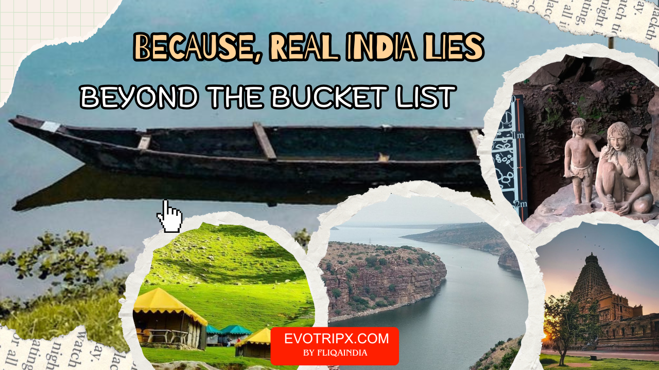Scenic view of a hidden gem in India with mountains, rivers, and offbeat travel vibe