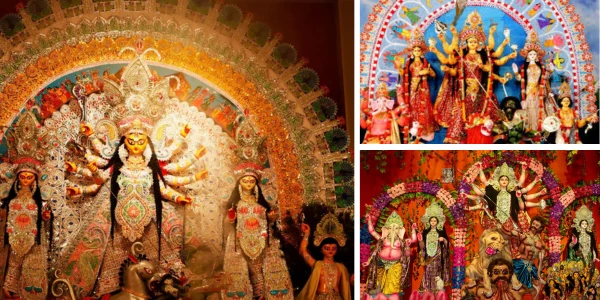 Indian cultural festivals travel Durga Puja Kolkata pandals