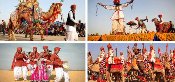 winter holiday places in India Rajasthan desert festival camel safari