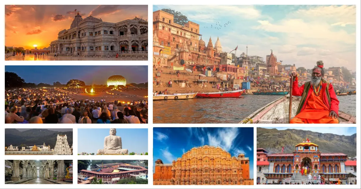 Spiritual Destinations in India sacred temple sunrise view